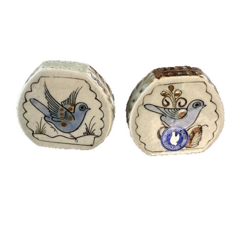 El Palomar Guadalajara Mexican Ceramic Salt & Pepper Shakers Vintage Collectible